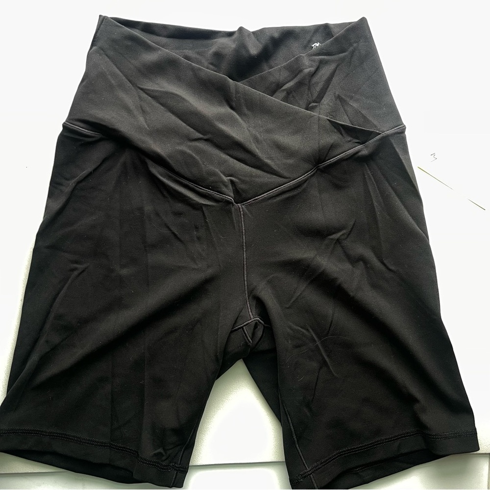 offline aerie biker shorts crossover waistband - medium